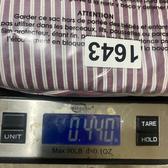 Brooks Brothers Mens Purple & White Striped Button-Up Dress Shirt Size 16.5/34 A - Picture 7 of 7